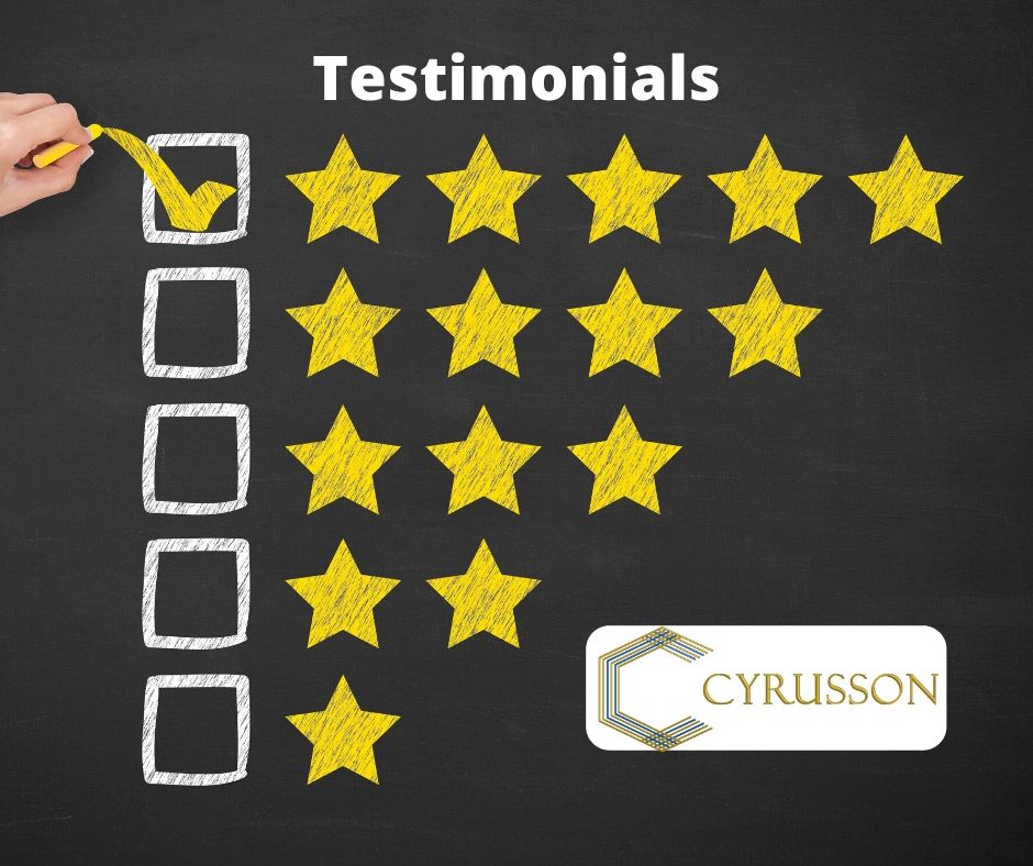 Testimonials & Reviews | Cyrusson | Digital Marketing Agency