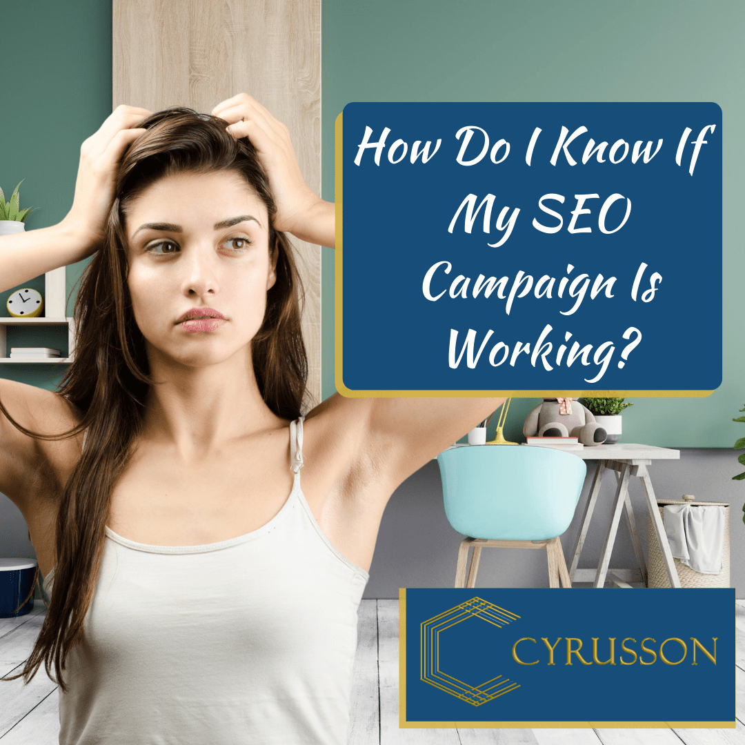 Is My SEO Campaign Working | Cyrusson