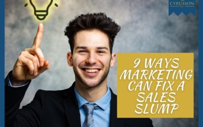 9 Ways Marketing Can Fix a Sales Slump