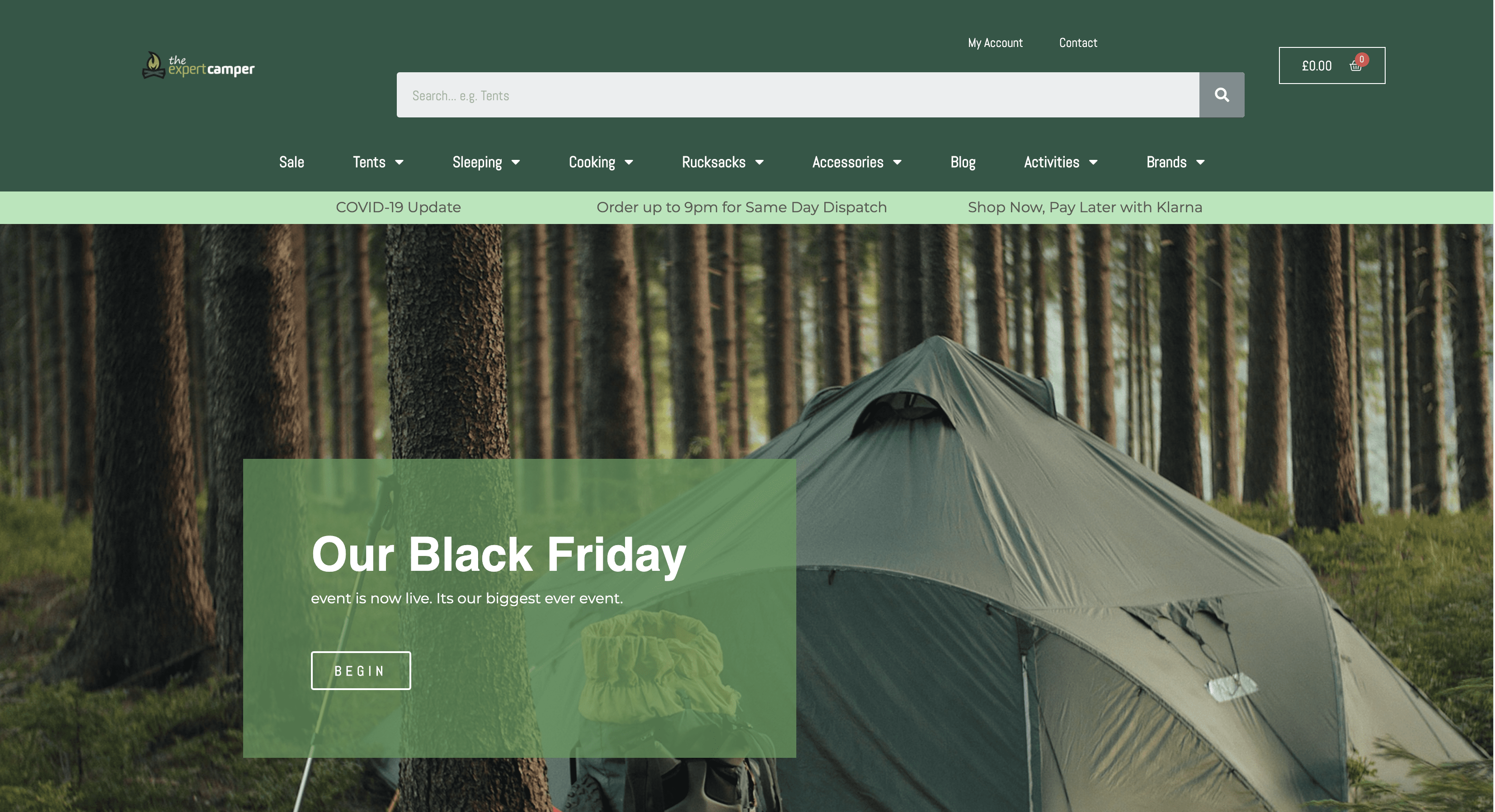 E-Commerce Camping Store E-Commerce Camping Store