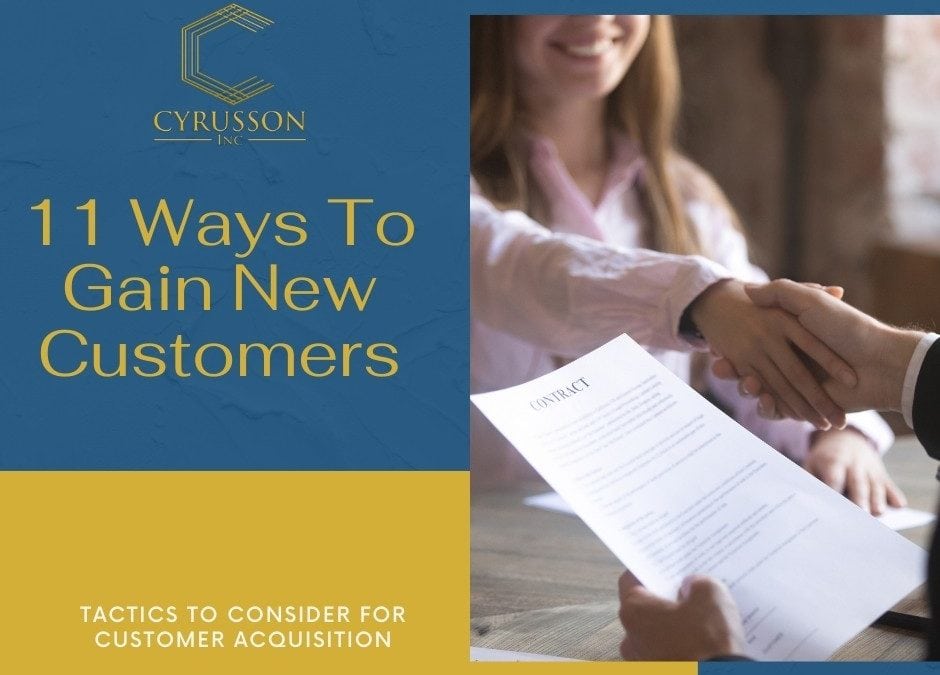 11 Ways To Gain New Customers