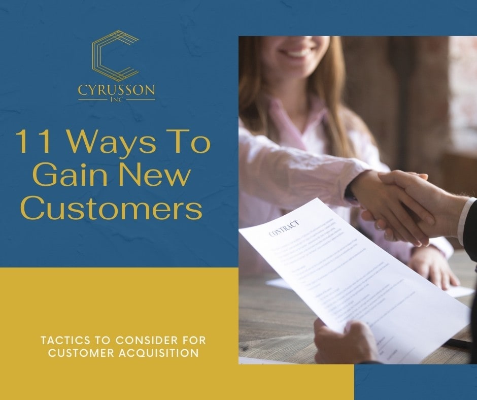 Gain New Customers | Cyrusson