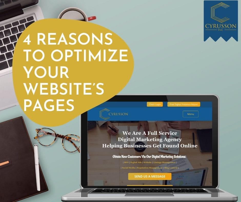 4 Reasons to Optimize Your Website’s Pages | Cyrusson