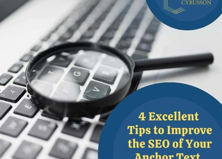 4 Excellent Tips to Improve the SEO of Your Anchor Text