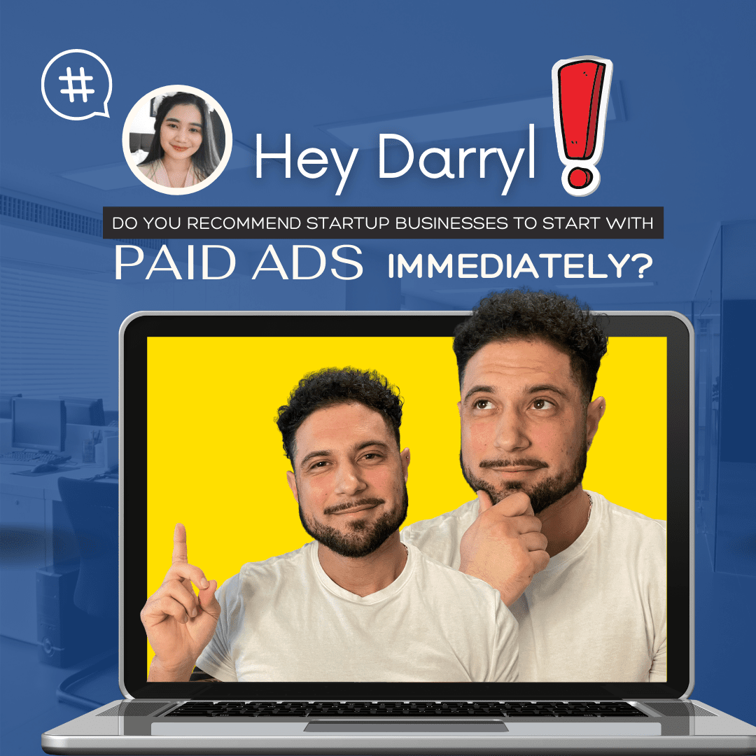 Do You Recommend New Startup Businesses To Start With Paid Ads Immediately? | Cyrusson