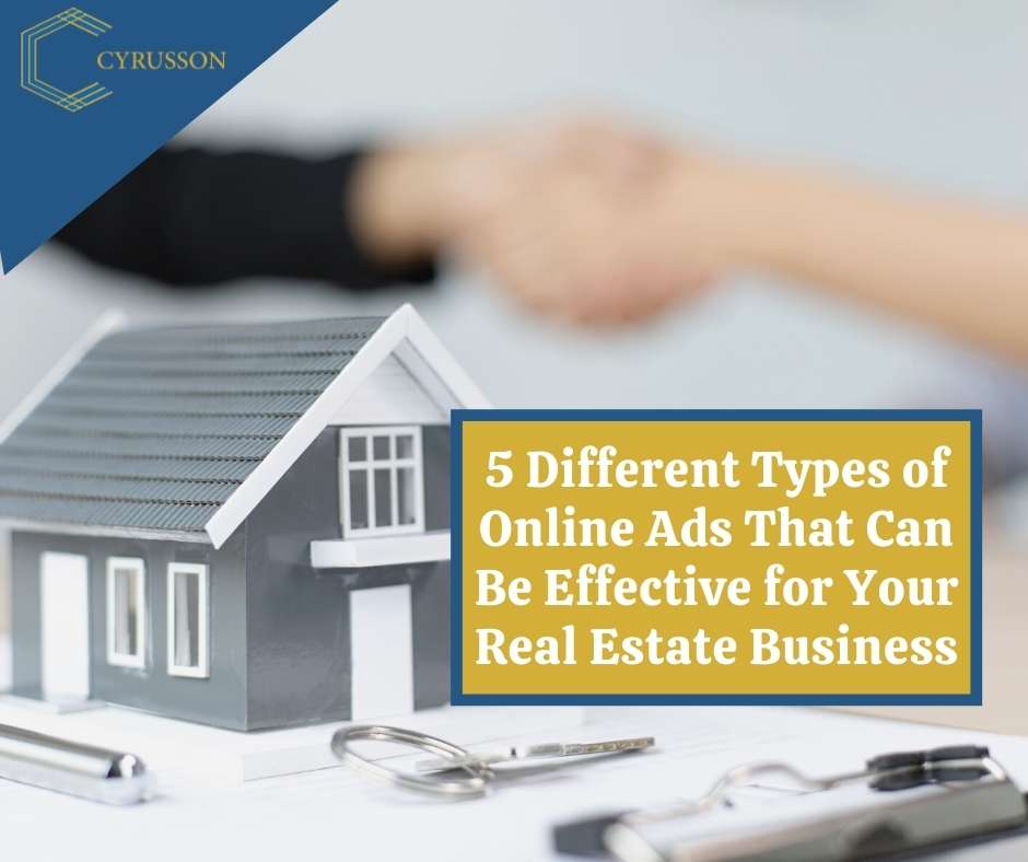 online ads, ads for real estate companies, cyrusson