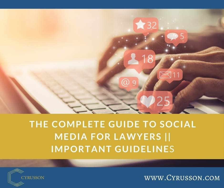 social media for lawyers, social media, lawyer, law firm, cyrusson