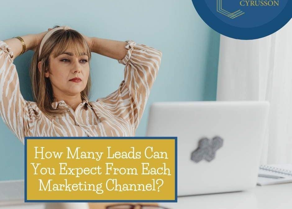 How Many Leads Can You Expect From Each Marketing Channel?