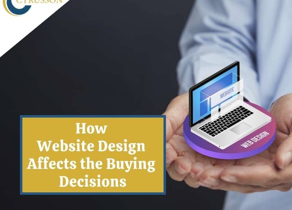 How Website Design Affects the Buying Decisions